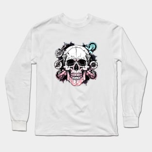 Garage Skull Design Long Sleeve T-Shirt